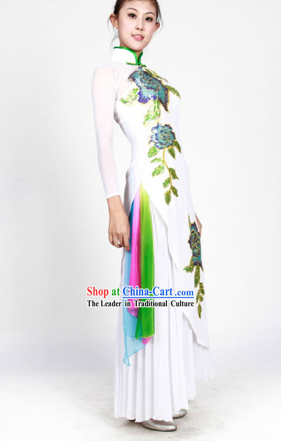 Traditional Chinese Cheongsam Dancing Costumes for Women