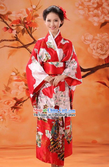 Japanese Classical Red Dance Costume for Women