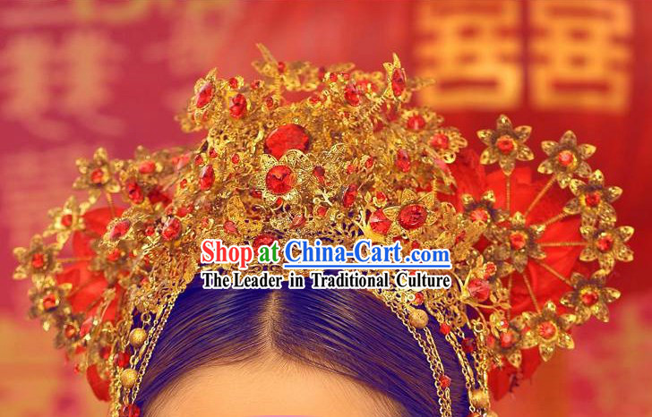 Traditional Chinese Handmade Bridal Wedding Crown