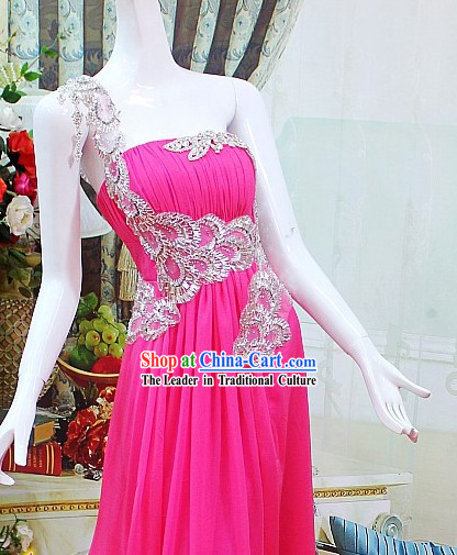 Romantic Handmade Long Evening Dress