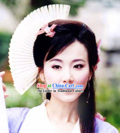 Ancient Chinese Beauty Fan Style Hair Accessories