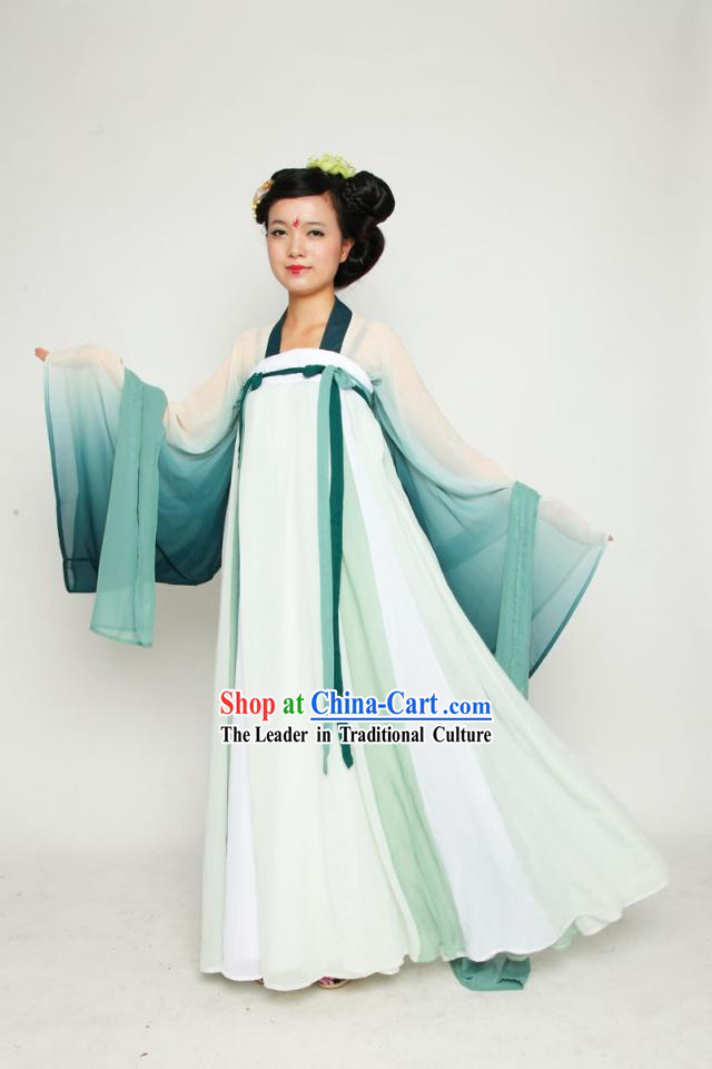 Ancient Chinese Tang Dynasty Female Clothing Complete Set