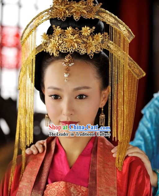 Ancient Chinese Wedding Hair Accessories Complete Set for Brides