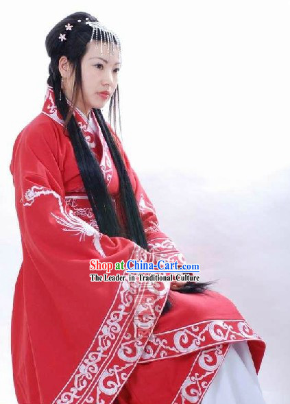 Ancient Chinese Han Dynasty Style Phoenix Empress Clothing for Women