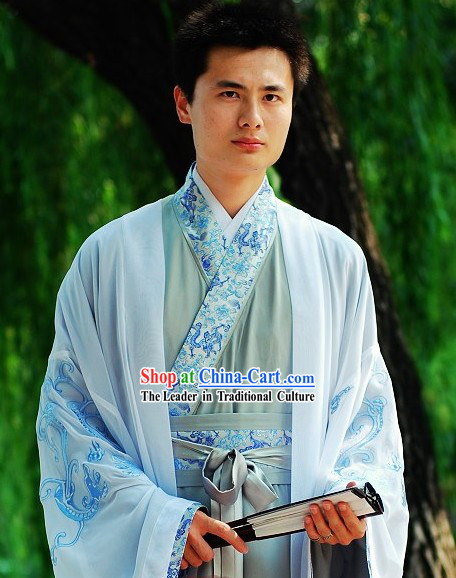 Han Dynasty Dragon Clothing for Men