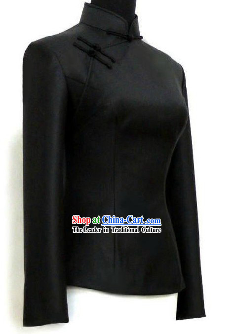 Classical Black Tang Suit for Women