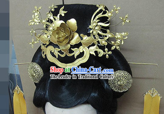 Ancient Chinese Imperial Palace Wig and Hair Accessories