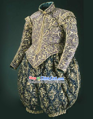 Ancient European Palace Nobleman Traditional Dress