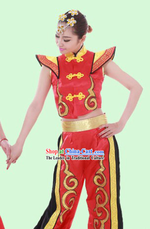 Traditional Chinese Drum Player Suit for Women