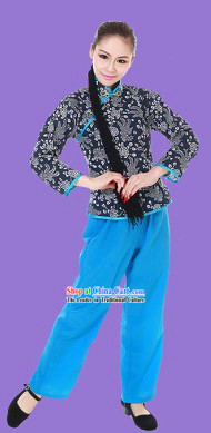 Traditional Chinese Xi Er Dance Costumes for Women