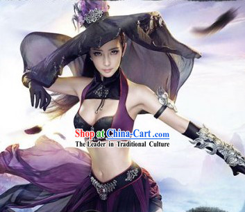 Sexy Swordswoman Costumes Complete Set for Women