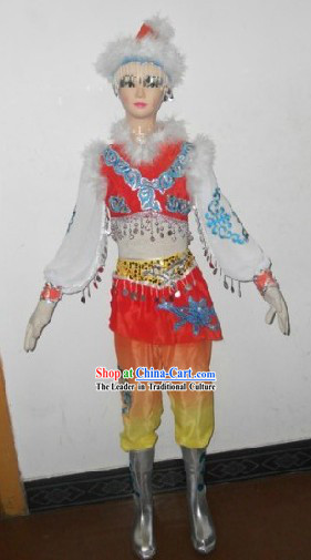 Mongolian Costumes and Hat Complete Set for Children