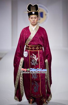 Chinese Imperial Dressing and Hat Complete Set for Men