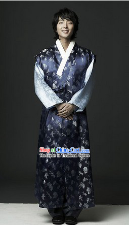 Lee Jun Ki Traditional Korean Hanbok Clothing Complete Set for Men