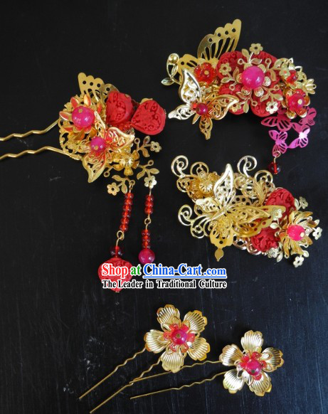 Traditional Chinese Handmade Wedding Hair Flowers