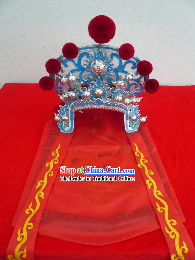 Traditional Chinese Opera Stage Performance Mulan Helmet