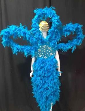 Bahamas National Costume and Headwear Complete Set for Women