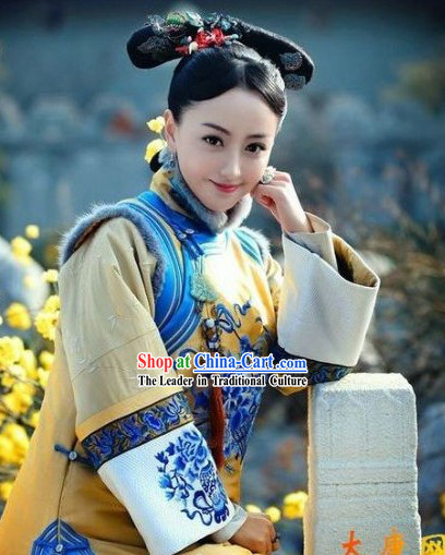 Qing Dynasty Imperial Palace Concubine Outfit for Women