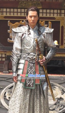 Chinese Costume Period of the Northern and Southern Dynasties Lanling Wang Ancient General Armor Costumes for Men