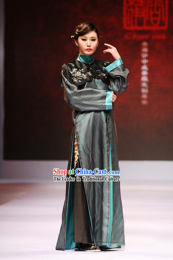 Chinese Nobel Costumes Blue