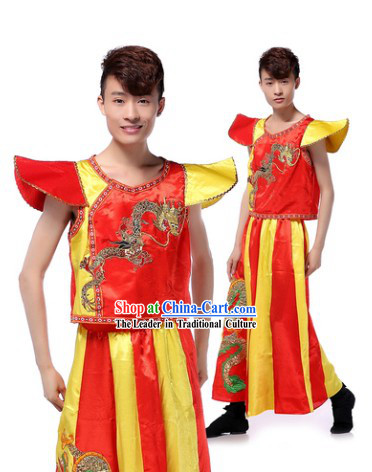 Chinese Traditional Drummer Uniform for Men