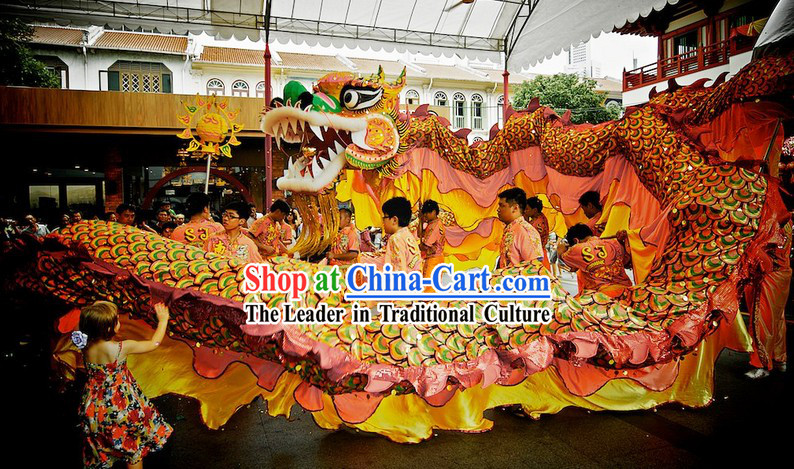 Chinese Horse Year Big Celebration Southern Dragon Dance Costume Complete Set