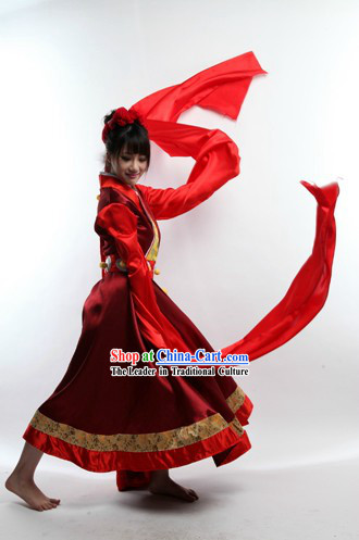 Long Sleeve Chinese Classic Dance Costumes for Women