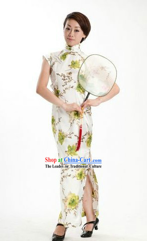 Chinese Minguo Time Fan Dance Cheongsam for Women