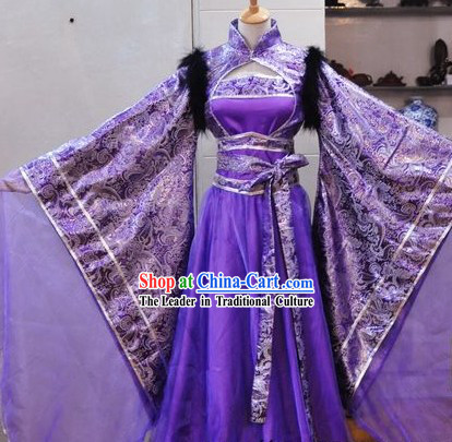 Ancient Chinese Purple Empress Costumes for Ladies