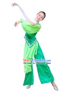 Traditional Chinese Fan Dance Costume for Women