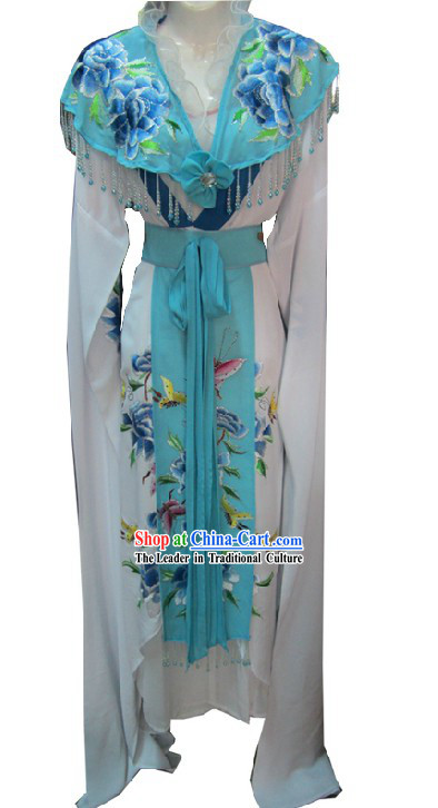 Ancient Chinese Opera Blue Butterfly Costumes for Women