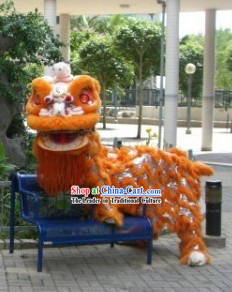 New York Orange Lion Dance Costumes Complete Set