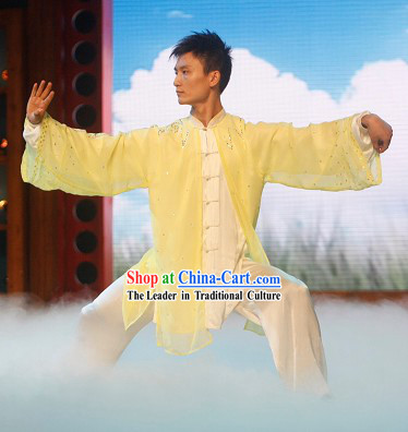 Tai Chi Wushu Silk Dresses and Veil Set for Teachers