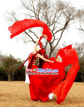 Ancient Chinese Red Cosplay Costumes Wig and Hair Accessories