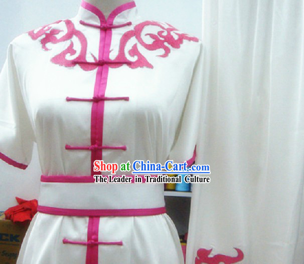 White Kung Fu Wushu Suit Uniform