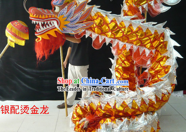 Shinning Competition and Parade Dragon Dance Costumes for Nine to Ten People