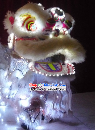 Traditional Chinese LED Lights Lion Dancing Costumes Complete Set