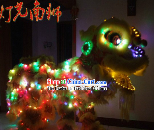 Supreme LED Lights Lion Dance Costumes Complete Set