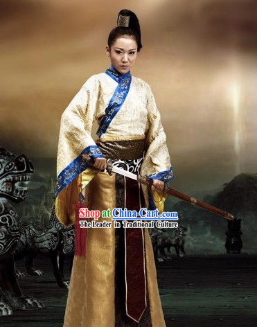 Traditional Ancient Chinese Knight Swordsman Costume for Men or Women