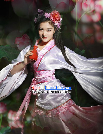 Chinese Classical Dancing Guzhuang Hanfu Outfit for Women