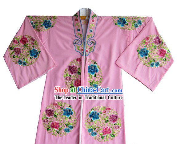 Traditional Chinese Opera Round Flower Embroidery Suit