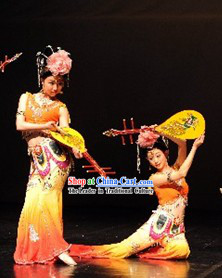 Dunhuangwu Dancing Costumes and Headdress for Women