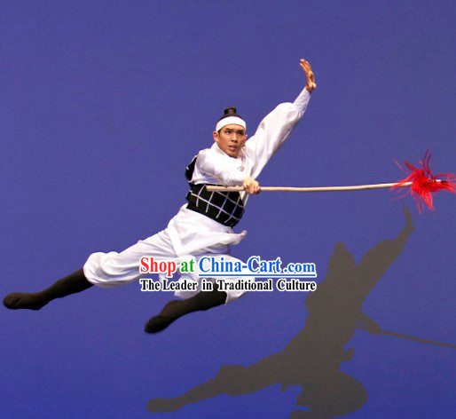 Chinese Stage Performance Warrior Dance Costumes for Men