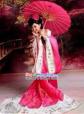 Ancient Chinese Tang Dynasty Princess Clothes for Girls