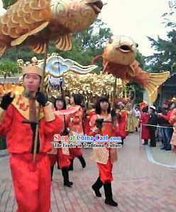 One Person Holding Fish Dance Costume Set