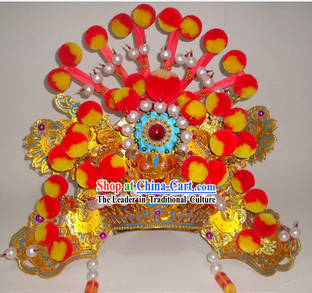 Traditional Chinese Peking Beijing Opera Hat Headwear for Men