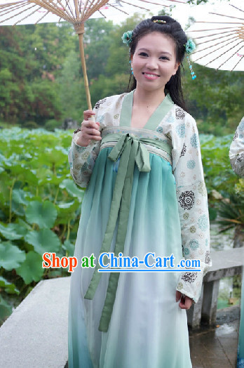 Ancient Chinese Tang Dynasty Skirt Dress for Women