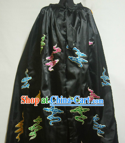 Chinese Stage Performance Black Cape