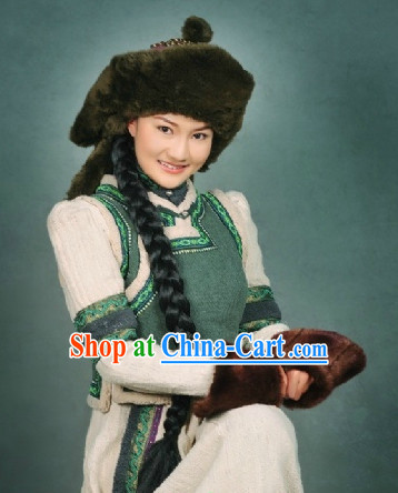 Mongolian Princess Jacket Clothes and Hat Complete Set