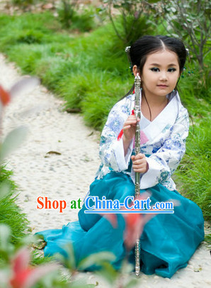 Ancient Chinese Hanfu Clothes for Kids